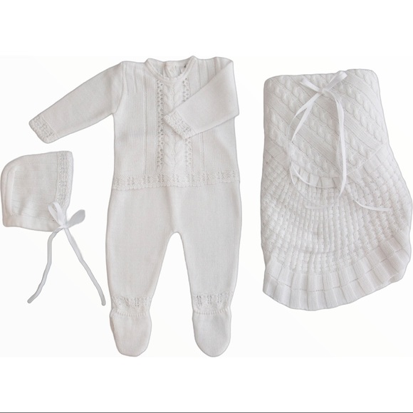 Bee nené Other - Bee nené - Take Me Home 4-piece Newborn Set, White, cotton. Brand new.